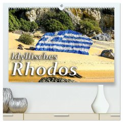 Idyllisches Rhodos (hochwertiger Premium Wandkalender 2025 DIN A2 quer), Kunstdruck in Hochglanz
