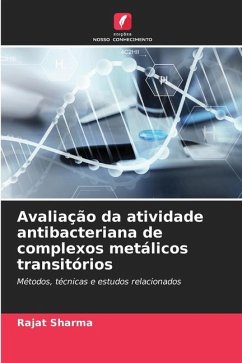 Avaliação da atividade antibacteriana de complexos metálicos transitórios - Sharma, Rajat