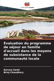 Évaluation du programme de séjour en famille d'accueil dans les moyens de subsistance de la communauté locale