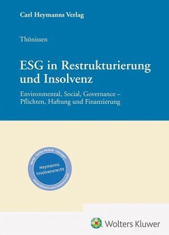 ESG in Restrukturierung und Insolvenz - Thönissen, Stefan F.