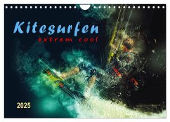 Kitesurfen extrem cool (Wandkalender 2025 DIN A4 quer), CALVENDO Monatskalender