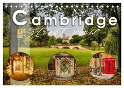 Cambridge street view (Tischkalender 2025 DIN A5 quer), CALVENDO Monatskalender