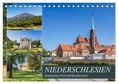 NIEDERSCHLESIEN Sommerliche Impressionen (Tischkalender 2025 DIN A5 quer), CALVENDO Monatskalender