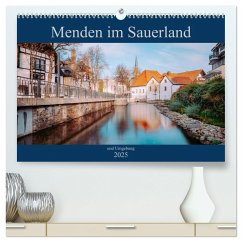 Menden im Sauerland und Umgebung (hochwertiger Premium Wandkalender 2025 DIN A2 quer), Kunstdruck in Hochglanz
