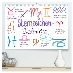 Sternzeichen-Kalender (hochwertiger Premium Wandkalender 2025 DIN A2 quer), Kunstdruck in Hochglanz - Calvendo;Kleinhans - Kritzelfee, Martje