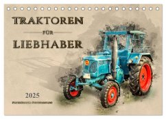 Traktoren für Liebhaber (Tischkalender 2025 DIN A5 quer), CALVENDO Monatskalender - Calvendo;Roder, Peter