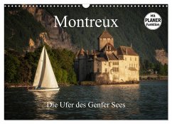 Montreux - Die Ufer des Genfer Sees (Wandkalender 2025 DIN A3 quer), CALVENDO Monatskalender