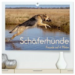 Schäferhunde - Freunde auf 4 Pfoten (hochwertiger Premium Wandkalender 2025 DIN A2 quer), Kunstdruck in Hochglanz - Calvendo;Ebsen, Natascha