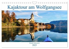 Kajaktour am Wolfgangsee (Wandkalender 2025 DIN A4 quer), CALVENDO Monatskalender