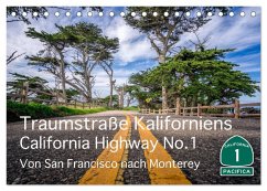 Traumstraße Kaliforniens - California Highway No.1 (Tischkalender 2025 DIN A5 quer), CALVENDO Monatskalender - Calvendo;Marufke, Thomas