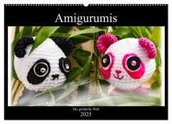 Amigurumi - Die gehäkelte Welt (Wandkalender 2025 DIN A2 quer), CALVENDO Monatskalender