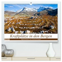 Kraftplätze in den Bergen (hochwertiger Premium Wandkalender 2025 DIN A2 quer), Kunstdruck in Hochglanz