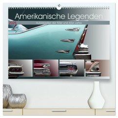 Amerikanische Legenden - Autoklassiker der 50er und 60er Jahre (hochwertiger Premium Wandkalender 2025 DIN A2 quer), Kunstdruck in Hochglanz - Calvendo;Gube, Beate