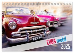 Cuba mobil - Kuba Autos (Tischkalender 2025 DIN A5 quer), CALVENDO Monatskalender - Calvendo;Tuschy, Micha