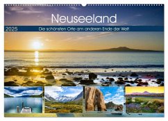 Neuseeland - Die schönsten Orte am anderen Ende der Welt (Wandkalender 2025 DIN A2 quer), CALVENDO Monatskalender