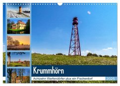 KRUMMHÖRN Achtzehn Warfendörfer plus ein Fischerdorf (Wandkalender 2025 DIN A3 quer), CALVENDO Monatskalender