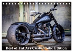 Exklusive Best of Fat Ass Custombike Edition, feinste Harleys mit fettem Hintern (Tischkalender 2025 DIN A5 quer), CALVENDO Monatskalender