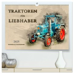 Traktoren für Liebhaber (hochwertiger Premium Wandkalender 2025 DIN A2 quer), Kunstdruck in Hochglanz
