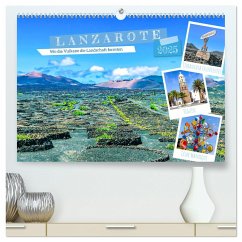 Lanzarote - Wo die Vulkane die Landschaft formten (hochwertiger Premium Wandkalender 2025 DIN A2 quer), Kunstdruck in Hochglanz