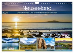 Neuseeland - Die schönsten Orte am anderen Ende der Welt (Wandkalender 2025 DIN A4 quer), CALVENDO Monatskalender - Calvendo;Bosse, Christian