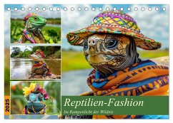 Reptilien-Fashion. Im Rampenlicht der Wildnis (Tischkalender 2025 DIN A5 quer), CALVENDO Monatskalender - Calvendo;Hurley, Rose