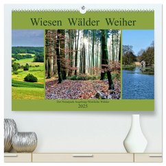 Wiesen Wälder Weiher. Der Naturpark Augsburg-Westliche Wälder (hochwertiger Premium Wandkalender 2025 DIN A2 quer), Kunstdruck in Hochglanz - Calvendo;Lutzenberger, Monika