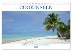 Cookinseln - Ein Traum aus Inseln und Lagunen in der Südsee (Tischkalender 2025 DIN A5 quer), CALVENDO Monatskalender