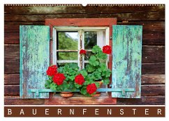 Bauernfenster (Wandkalender 2025 DIN A2 quer), CALVENDO Monatskalender