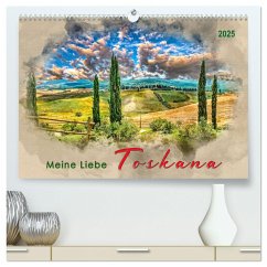 Meine Liebe - Toskana (hochwertiger Premium Wandkalender 2025 DIN A2 quer), Kunstdruck in Hochglanz - Calvendo;Roder, Peter