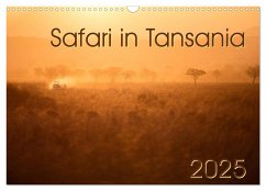 Safari in Tansania (Wandkalender 2025 DIN A3 quer), CALVENDO Monatskalender