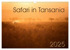 Safari in Tansania (Wandkalender 2025 DIN A3 quer), CALVENDO Monatskalender