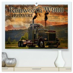 Kenworth W900 PHOTOART (hochwertiger Premium Wandkalender 2025 DIN A2 quer), Kunstdruck in Hochglanz