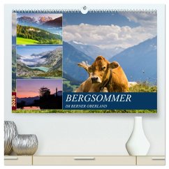 Bergsommer im Berner Oberland (hochwertiger Premium Wandkalender 2025 DIN A2 quer), Kunstdruck in Hochglanz