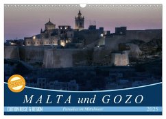 Malta und Gozo Paradies im Mittelmeer (Wandkalender 2025 DIN A3 quer), CALVENDO Monatskalender