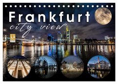 Frankfurt city view (Tischkalender 2025 DIN A5 quer), CALVENDO Monatskalender