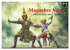 Magisches Asien. Menschen und Natur (Tischkalender 2025 DIN A5 quer), CALVENDO Monatskalender