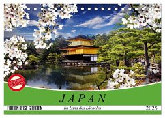 Japan. Im Land des Lächelns (Tischkalender 2025 DIN A5 quer), CALVENDO Monatskalender