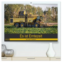 Es ist Erntezeit auf den Feldern (hochwertiger Premium Wandkalender 2025 DIN A2 quer), Kunstdruck in Hochglanz - Calvendo;Schnellewelten