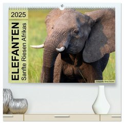 Elefanten - Sanfte Riesen Afrikas (hochwertiger Premium Wandkalender 2025 DIN A2 quer), Kunstdruck in Hochglanz - Calvendo;Trüssel, Silvia