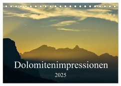 Dolomitenimpressionen (Tischkalender 2025 DIN A5 quer), CALVENDO Monatskalender