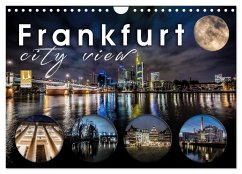 Frankfurt city view (Wandkalender 2025 DIN A4 quer), CALVENDO Monatskalender
