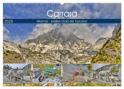 Carrara Marmor - weißes Gold der Toscana (Wandkalender 2025 DIN A2 quer), CALVENDO Monatskalender