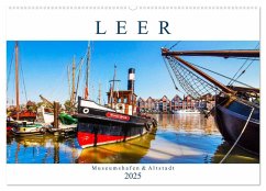 LEER Museumshafen und Altstadt (Wandkalender 2025 DIN A2 quer), CALVENDO Monatskalender