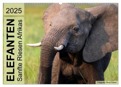 Elefanten - Sanfte Riesen Afrikas (Wandkalender 2025 DIN A2 quer), CALVENDO Monatskalender
