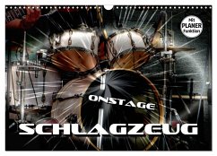 Schlagzeug onstage (Wandkalender 2025 DIN A3 quer), CALVENDO Monatskalender