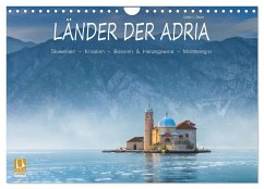 Länder der Adria (Wandkalender 2025 DIN A4 quer), CALVENDO Monatskalender