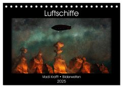 Luftschiffe über fremden Landschaften (Tischkalender 2025 DIN A5 quer), CALVENDO Monatskalender - Calvendo;Krafft, Vladi