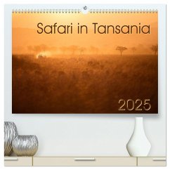 Safari in Tansania (hochwertiger Premium Wandkalender 2025 DIN A2 quer), Kunstdruck in Hochglanz