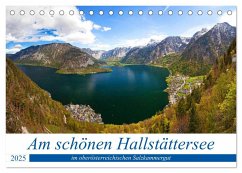 Am schönen Hallstättersee im oberösterreichischen Salzkammergut (Tischkalender 2025 DIN A5 quer), CALVENDO Monatskalender