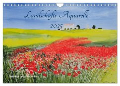 Landschafts-Aquarelle 2025 Roswita Ilona Baumann (Wandkalender 2025 DIN A4 quer), CALVENDO Monatskalender